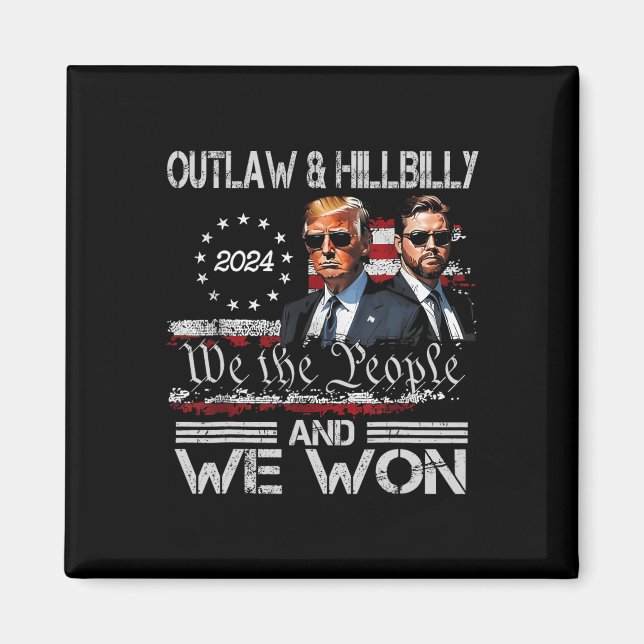 Imã Trump Vance Ganhamos o Dia da Inauguração 2025 47º (Frente)