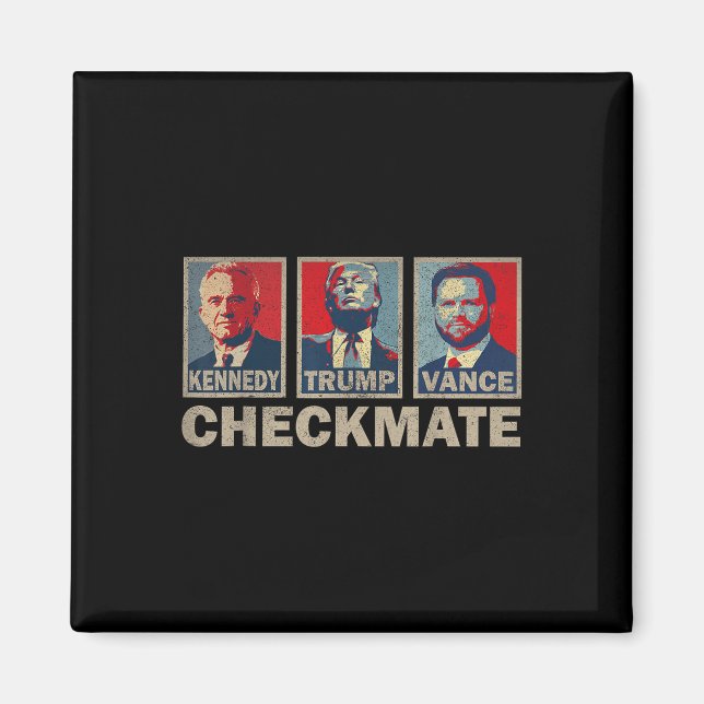 Imã Trump Vance Kennedy Checkmate 2024 República Eleit (Frente)
