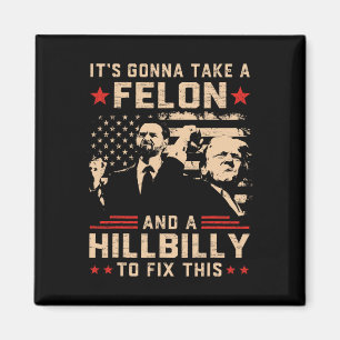 Imã Trump Vance Vai Pegar Um Felon E Um Hillbilly T