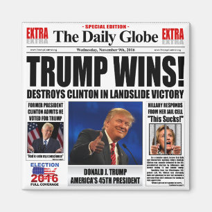 Imã Trump Vence! Sátira de Jornal Anti Clinton Engraça