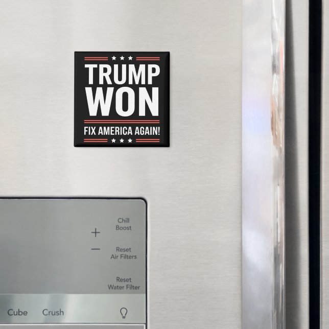 Imã Trump Won MAGA Trump venceu 2024 Fix America novam (In Situ (Fridge))
