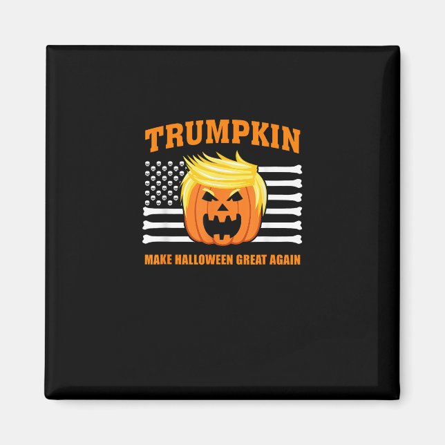 Imã Trumpkin Classic Halloween - Faça Excelente de Hal (Frente)
