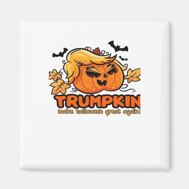 Imã Trumpkin - Faça Excelente De Halloween De Novo! -  (Frente)