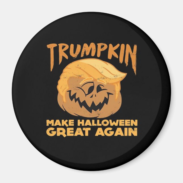 Imã Trumpkin Faz Excelente De Halloween De Novo (Frente)