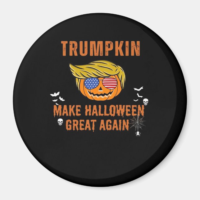 Imã Trumpkin Faz Excelente De Halloween De Novo, Hallo (Frente)