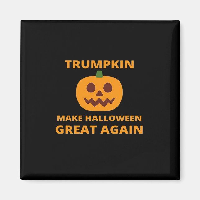 Imã Trumpkin Faz Excelente De Halloween De Novo, Trump (Frente)