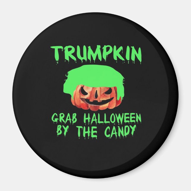 Imã Trumpkin Faz Excelente De Halloween Pegá-Lo De Nov (Frente)