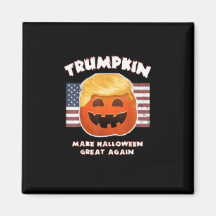 Imã Trumpkin Funny Pumpkin Pie Pun Usa Liberais Hallow