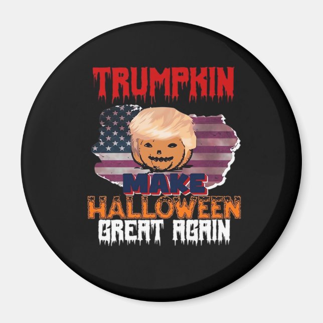Imã Trumpkin Halloween Classic (Frente)