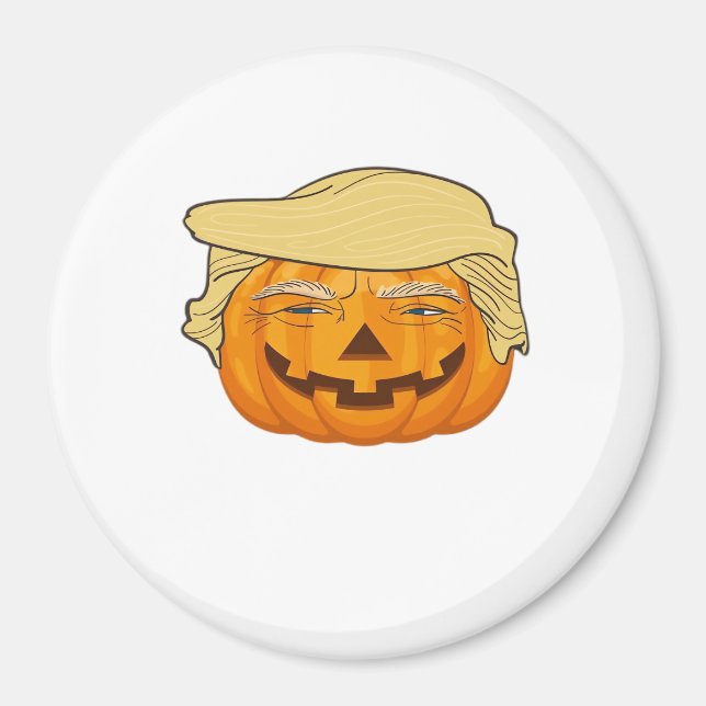 Imã Trumpkin Halloween Clássico Engraçado - Slot de Qu (Frente)