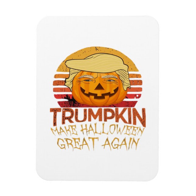 Ímã Trumpkin Halloween Engraçado Clássico (Vertical)