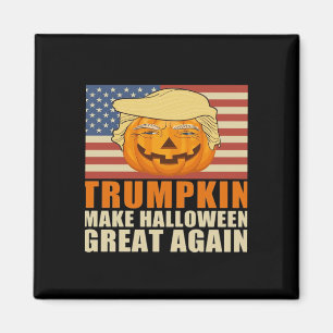 Imã Trumpkin Halloween Engraçado Clássico e Design bás