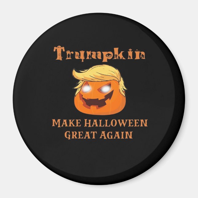 Imã Trumpkin Halloween - Faça Excelente De Halloween N (Frente)