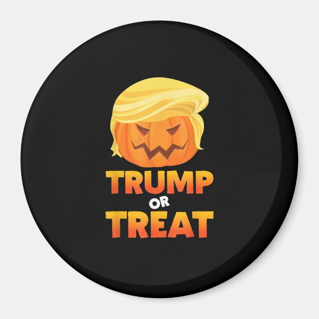 Imã Trumpkin Ou Tratar O Figurino De Halloween De Trum (Frente)