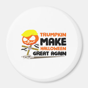 Imã Trumpkin Pumpkin Halloween Clássico