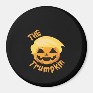 Imã Trumpkin Pumpkin Halloween Design - Traje de Lã