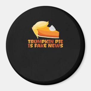 Imã Trumpkin Pumpkin Pie Engraçado Ação de Graças Feit