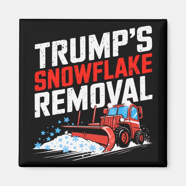 Imã Trump's Snowflake Remove Bold Statem Conservador (Frente)