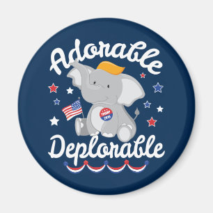 Imã Trunfo deplorável adorável 2016 do elefante