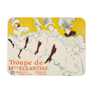 Ímã Trupe de Mademoiselle Eglantine, Toulouse Lautrec