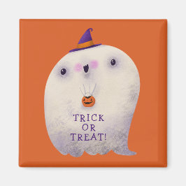 Imã Truque de Decoração Halloween ou Tratar Fantasma B
