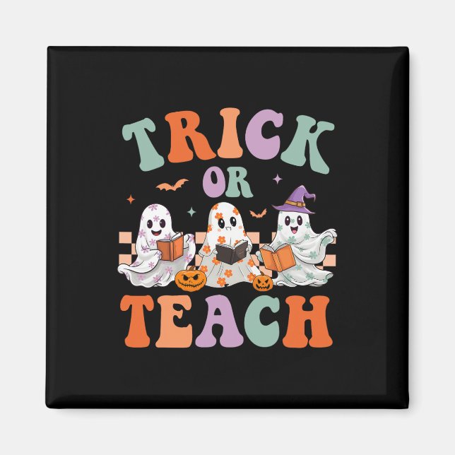 Imã Truque De Halloween De Grooven Ou Ensino De Fantas (Frente)