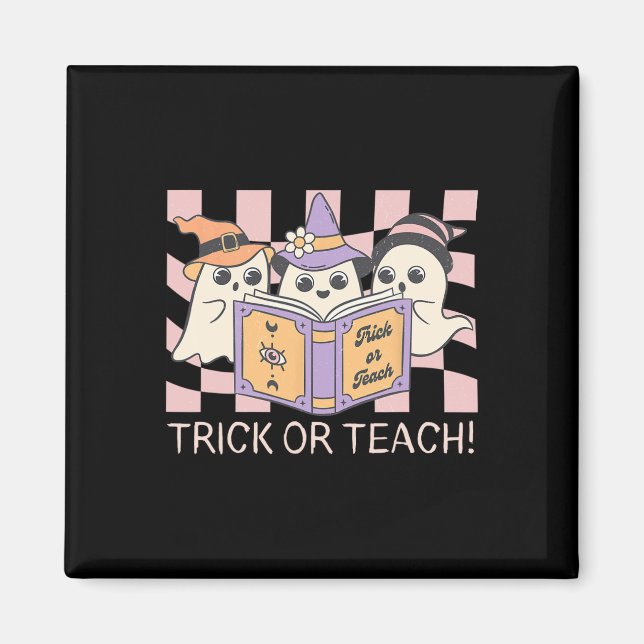 Imã Truque de Halloween em Grooven ou Ensino Teache Fa (Frente)