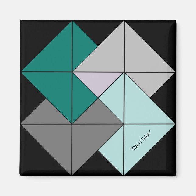 Imã Truque de Mini Barn Quilt Card (Frente)