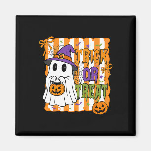 Imã Truque Ou Tratar Feliz Rapaz Fantasma De Pumpkin D