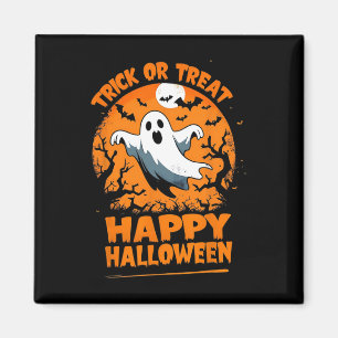 Imã Truque Ou Trate O Feliz Halloween Ghost Costume Di