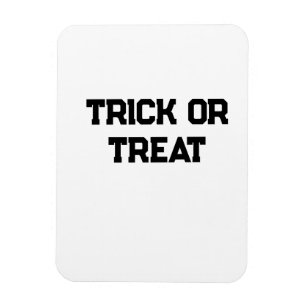Ímã Truque ou. Trate o Halloween mimado preto simples 