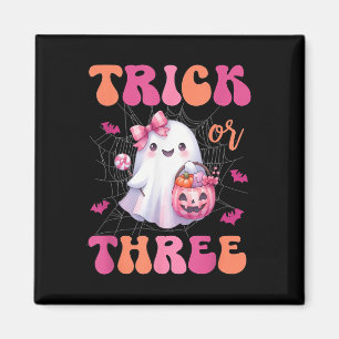 Imã Truque Ou Três Halloween, 3 Anos, Fantasma Birthda