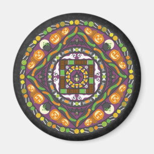 Imã Truques e ameaças Mandala Magnet