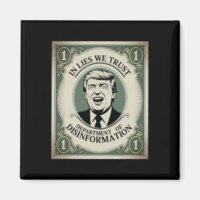Imã “trust Nobody” - Trump Nknote Parody 2  (Frente)