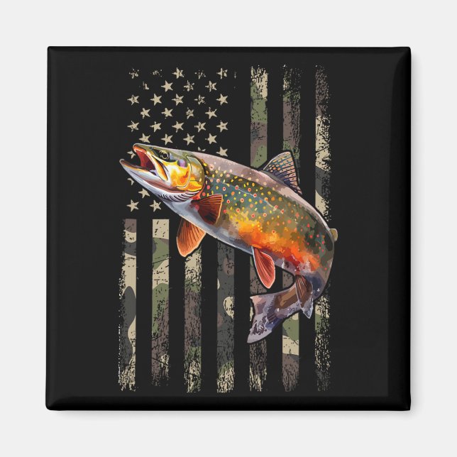 Imã Truta Salpicada da Corrente Bandeira Americana de  (Frente)
