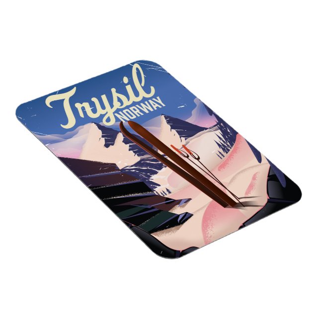 Ímã Trysil Noruega esqui (Lado Direito)