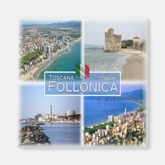 Imã TSC006 FOLLONICA - Mosaico - Toscana Itália - Fech (Frente)