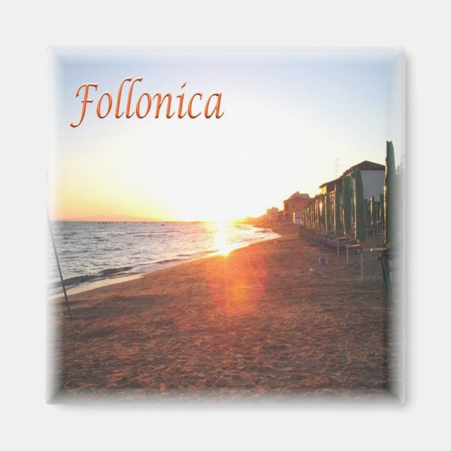 Imã TSC010 FOLLONICA, Sunset, Toscânia, Fecho (Frente)