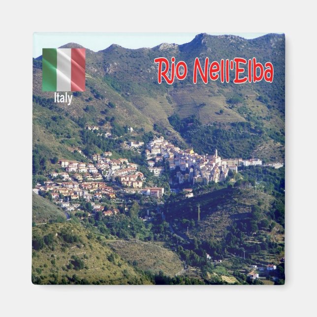 Imã TSC070 RIO NELL'ELBA, geladeira Toscana da Ilha EL (Frente)