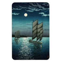Ímã Tsuchiya Koitsu - Barcos em Shinagawa, Noite