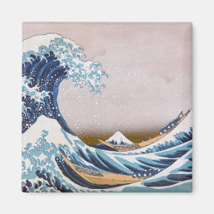 Imã Tsunami Grande Onda ao largo da costa de Kanagawa