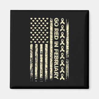 Imã Tu Red Ribbon Heart Disease Awarness Dott America