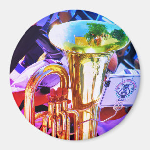 Imã Tuba Brilhante em Perspectiva Inclinada Banda de M