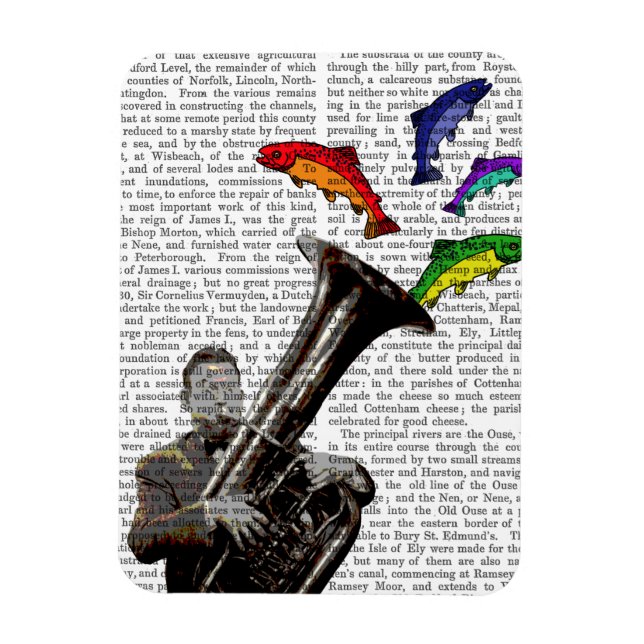 Ímã Tuba E Peixe (Vertical)