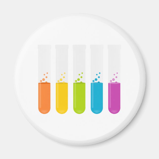 Imã Tubos de Teste de Ciência da Química (Frente)