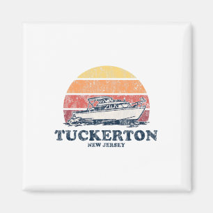 Imã Tuckerton Nj Vintage Barco 70s Barco Retroativo
