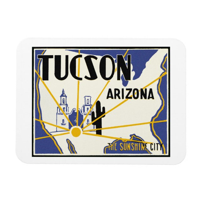 Ímã Tucson Arizona (Horizontal)
