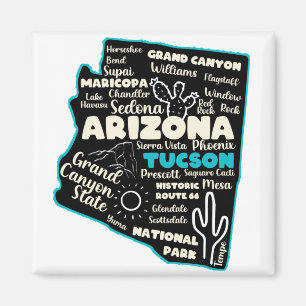 Imã Tucson Arizona mapa turístico Arizona Tucson AZ