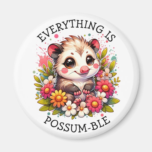 Imã Tudo é Possum | Pun Inspiracional (Frente)