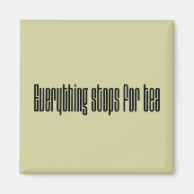 Tudo pára para o chá